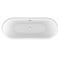 Anzzi Belissima 69.29 in Double Slipper Acrylic Claw Foot Tub in White FT-CF130LXFT-CH - alternate 6